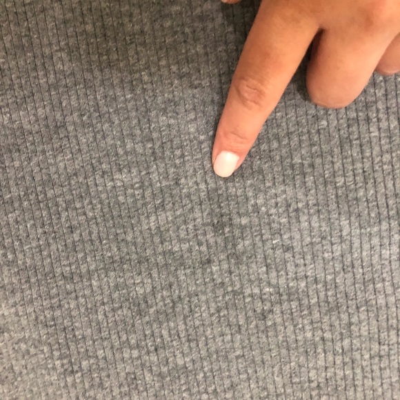 Mossimo Comfy Gray Ribbed Shirt Dress - Picture 5 of 5